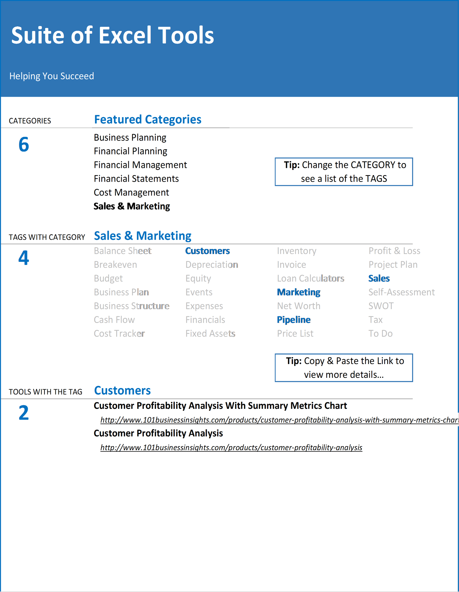 product profitability analysis excel