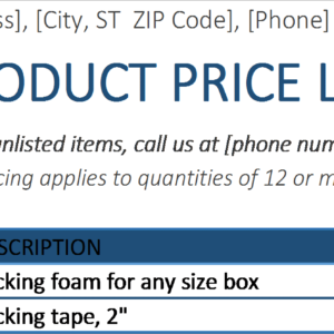 P04-Product Price List, Product Price List Excel, Financial Management, Using your money wisely, product price list, product price list excel