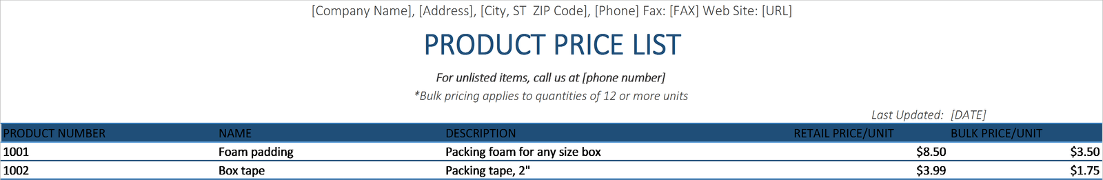 P04-Product Price List, Product Price List Excel, Financial Management, Using your money wisely, product price list, product price list excel